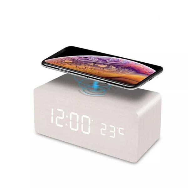 Desk Wireless Alarm Clock Charger