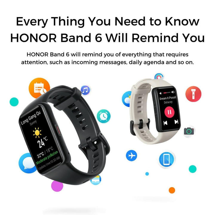 honor band 6 notifications