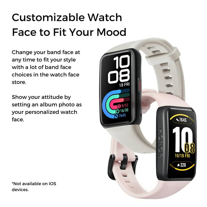 honor band 6 customize watch face