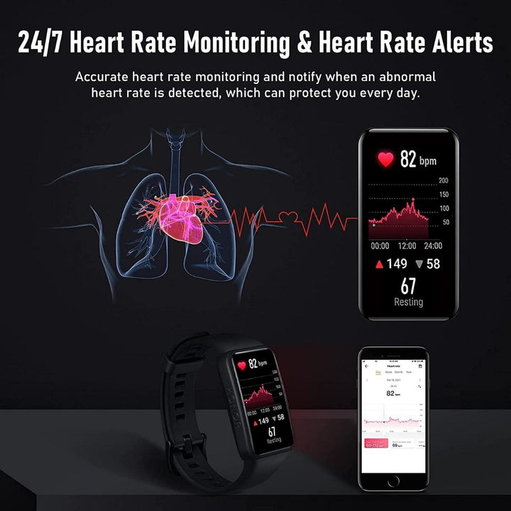 honor band 6 heart rate monitor
